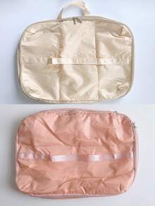 Compressible Space-Saving Travel Clothing Storage Bag, Luggage Clothing Underwear Bra Storage Cube, Travel Compression Organizer Bag - View 13
