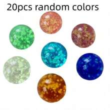 10/20pcs Glow-In-The-Dark Glass Marbles, Handmade 1.4cm/0.55in, No Charging Required Luminous Dice Marbles, Suitable For Games, DIY Crafts And Home Decor - Multicolor - View 17