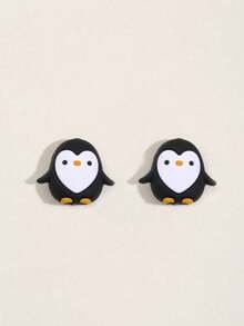 Pelindung Kabel Data Anti-Patah, Kepala Pelindung Kabel Data Silikon Bentuk Penguin, Kompatibel dengan Pelindung Kabel Pengisian Daya Apple, Pengatur Kabel - MultiWarna - View 4