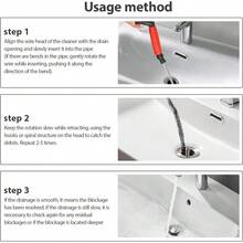 1pc Hand-Crank Pipe Unclogging Spring, Toilet/Sink Clog Cleaning, Powerful Unclogging - Multicolor - View 7