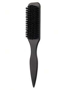 1pc Unisex Hair Comb And Beard Brush, Fragrance-Free Professional Hair Styling Brush, Gradient And Razor Cleaning Comb, Smooth Back Flat Tool, Thick And Thin Hair Comb, Perfect For National Day, Bathroom, Scalp Massage, - Brown - View 18