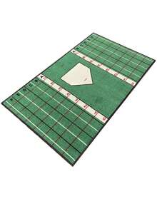 1pc 130.0cm X 90cm Baseball Batting Mat, With Non-Slip Rubber Bottom, High Visibility Printed Stripes And Cushioned Surface. Durable Indoor/Outdoor Training Mat, Portable Batting Stance Practice Mat - Multicolor - View 7