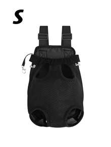 1pc New Pet Outdoor Chest Bag, Suitable For Cats & Dogs, Breathable Mesh Design, Portable Backpack, Suitable For Outdoor Activities, Room Decor, Halloween Decor, Autumn Decor, Santa Gift, Valentine's Day Gift, Christmas Stocking Stuffer, Personalized Gift, Christmas Gift - Multicolor - View 13