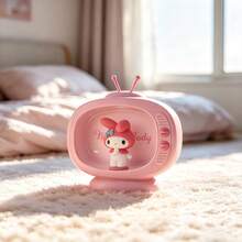 MINISO Sanrio Licensed TV-Shaped Night Light, Cute 3D Character Desk Lamp, Bedroom Tabletop Decor, Birthday And Holiday Gift For Girls - - Pink - View 3