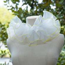 1pc Multi-Layer Organza Neck Ruffle Collar, Clown Fake Collar, Vintage Party Versatile Accessory - Multicolor - View 15