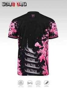 Kaos Pria dan Remaja Jepang, Desain Motif Naga, Atasan Nyaman, Cocok untuk Kompetisi, Pakaian Sehari-hari, Hadiah, Naga Jepang - Hitam - View 3
