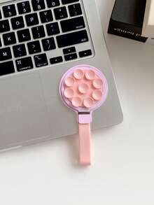 Celebrity Style Magnetic Phone Stand Mirror Suction Cup Hidden Integrated Macaron Internet Celebrity INS Style Cute Versatile 3-In-1 Stand Desktop Folding + Makeup Mirror + Magnetic Stand - Multicolor - View 6