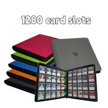 Premium Card Storage Gift, 20‑Pocket Card Binder, Holds Up To 1280 Collectible Cards, Sturdy Zipper Design, Large‑Capacity - Multicolor - View 4