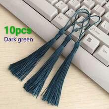 10pcs 8cm Tassel With Jump Ring - Chinese Knot Bookmark And DIY Pendant Ornament, Mini Tassel For Jewelry Making, Earrings And Handmade Decoration - 8cm Loop Tassel - View 22