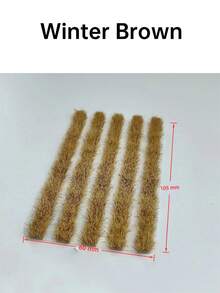 1 Box 5pcs Seasonal Mini Artificial Grass Tuft Model, 4 Colors 2.36*4.15in Realistic Sand Table Grass, Suitable For Various Scene Decoration, Train Track Miniature Landscape Model, Garden Model Landscape And Architectural Scene Layout DIY Material, Miniature Accessories - 1 Box Of Grass Tufts - View 15