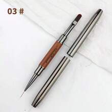 فرشاة فن الأظافر الطرف - مناسبة لأظافر الجل والأكريليك، فرشاة الرسم، فرشاة الخطوط - متعدد الألوان - مشاهدة 8