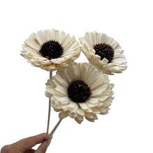 2.56 Inch Solar Wood Chrysanthemum Aromatherapy Flower, Decorative Flower, Floral Vase Home Decor - Sun-shaped Chrysanthemum Aroma Flower - View 4