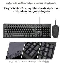 AOC KM160 Mouse & Keyboard Set, Waterproof & Durable, Ergonomic Design, Excellent For Office - View 5