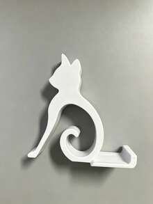 1pc Cute Cat Shaped Plastic Phone Stand, Universal Desktop Phone Accessory, Suitable For All Smartphones, Hands-Free Lazy Design, Supports Dorm Live Streaming And Movie Watching, Perfect Cute Desktop Decoration Gift For Women And Students - Multicolor - View 10