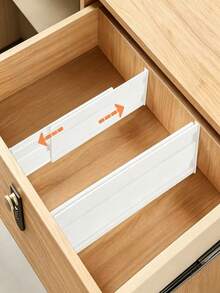 6/2/1pc Expandable Drawer Dividers, Flexible Storage Partitions. Multi-Functional Organizer, Can Be Freely Combined, Perfect For Drawers, Closets And Kitchen Cabinets - Multicolor - View 4