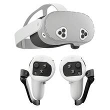 Compatible With Quest 3S, 2pcs Game Controller Covers + 1pc Console Protective Case Set, Anti-Drop, Anti-Dust, Anti-Scratch, Enhanced Gaming Operation Feel And Experience - View 1