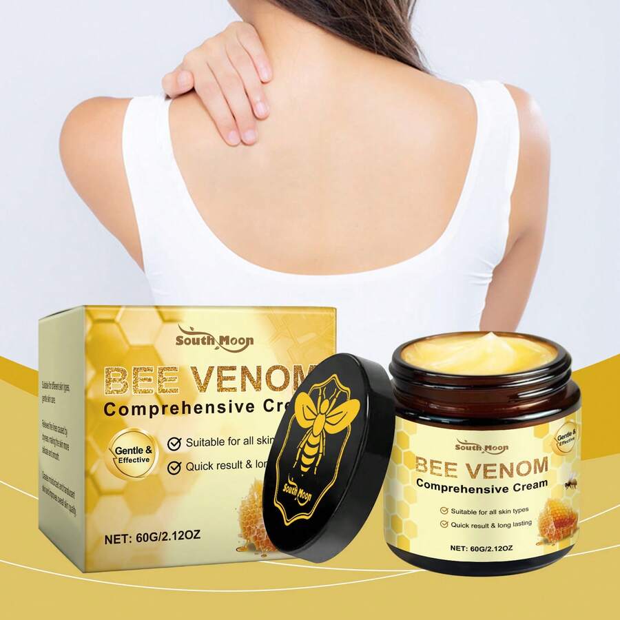 south moon Crema para la piel con veneno de abeja Blanqueadora Hidratante Suave Reafirmante Suave Para la piel Delicada Antiarrugas Crema para masajes corporales - Ropa formal - Ver 1