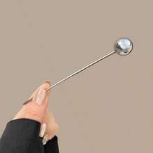 2pcs/4pcs Minimalist Round Ball Hair Sticks, Solid Color Hair Pins For Bun Fixing, Versatile Daily Hair Accessories - 2pcs Gold + Silver - View 5