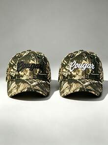 1pc Gothic Men Camo Hat Eougan Embroidered Hats For Men Adjustable Baseball Cap Fashionable Casual Hats Great For Travel, Parties, And Sun Protection - Camouflage - View 9
