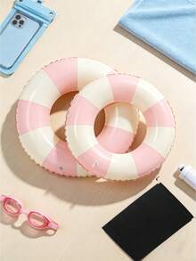 Portable Inflatable Swimming Ring Lightweight Pool Floats For Adults Inflatable Pool Float Wave Edge Design Water Swimming Float Pool Floaties For Pool Beach Party Supplies Travel Holiday Essential Accessories Summer Water Sports Pool Toys - Multicolor - View 11