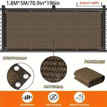 1pc Outdoor Wall-Mounted Privacy Screen, Garden Windproof Sunshade & Light Blocking Fence, Garden Decor - 1 Outdoor Barrier - View 21