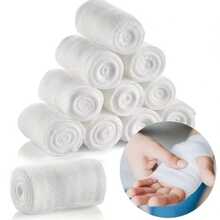 1 Set 5 Rolls Cotton PBT Elastic Bandage - Soft & Breathable Self-Adhesive Gauze Rolls For First Aid, Sports And Daily Use - Multiple Specifications - View 4