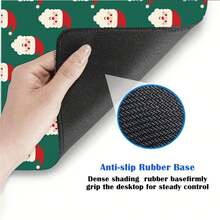 Christmas String Light Large Rubber Desk Mat, Snowflake Print Gaming Mouse Pad, Non-Slip Base Extended Keyboard Mat, Waterproof Desktop Protector For Home Office Computer Decor, Xmas Holiday Gift For Gamers - View 7