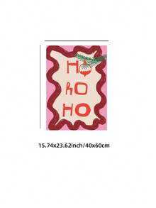1pc Unframed Vintage Ho Ho Ho Pink Christmas Abstract Canvas Poster Minimalist Warm Bright Festive Xmas Decor Christmas Winter Party Wall Decor For Living Room/Bedroom/Office/Dorm Best Gift, Room Decor, Prints, Deko, Wall Art, Back To School - Multi-color - View 13