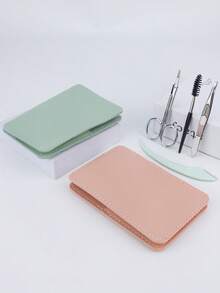 Set Alat Perawatan Alis 4 Buah, Pinset Alis Stainless Steel, Pinset Alis Miring, Pinset Pencabut Rambut, Gunting, Cermin, Melengkung, Penjepit Bulu Mata, Set Alat Perawatan Alis - MultiWarna - View 9