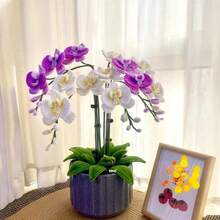 Kit Pembuatan Bunga Phalaenopsis DIY 312 Buah dari Pembersih Pipa, Ramah untuk Pemula, Dilengkapi Kartu Tutorial, Perlengkapan Kerajinan Bunga Buatan Tangan untuk Ulang Tahun Teman, Hari Ibu, Hari Valentine, Pesta, Dekorasi Pernikahan - Phalaenopsis - View 7