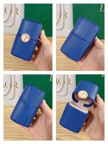 Kotak Penyimpanan Kosmetik & Parfum Mewah Armani, Organizer Perlengkapan Kecantikan Makeup & Parfum Elegan, Desain Anti Debu, Penyimpanan Rumah & Perjalanan yang Modis ARMANI‑GIFT‑51 - Biru - View 10