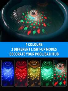 1pc Pool Decorative Light With Fish Pattern, Suitable For Garden, Yard, Swimming Pool, Pond, Magic Ball, Creative Ball, Colorful Light, Bathtub, Pool, Projection Light, Landscape - Small Fish Projector Lamp - View 9