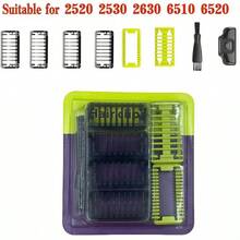 7件套導向梳梳理梳，適用於單刃 QP2520 QP2530 QP2620 QP2630 QP6510 QP6520 QP6620 面部理髮器鬍鬚修剪器 - 彩色 - 查看 1