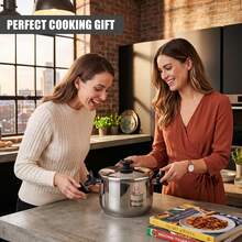Geezy Stainless Steel Pasta Pot With Locking Strainer Lid - 4.5L Induction Cooking Pan For All Hobs, Gas, Electric - Dishwasher Proof Large Kitchen Saucepan & Drainer For Spaghetti, Vegetables, Rice - View 9