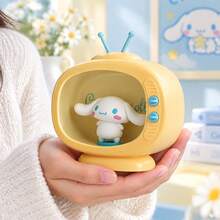 MINISO Sanrio Licensed TV-Shaped Night Light, Cute 3D Character Desk Lamp, Bedroom Tabletop Decor, Birthday And Holiday Gift For Girls - - Pink - View 6