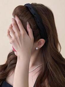 1pc Vintage Polka Dot Headband, Fashionable And Versatile, Suitable For Daily Commute, Can Fix Loose Hair, Create Fluffy And Lightweight Style - Multicolor - View 5