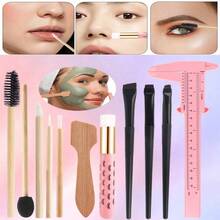 11pcs Fashion Women's Makeup Tool Set, Multi-Functional Set Including Eye Makeup Brushes, Face Makeup Brushes And Eyelash Measuring Tool - Perfect For Women's Daily Makeup, Ideal Gift For Wife And Girlfriend. - Multicolor - View 3