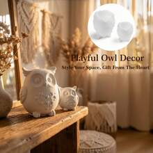 2pcs Large & Small Owl Silicone Molds, Suitable For DIY Resin Owl Figurines, Plaster Owl Decorations, Owl Scented Candles, Etc., Handmade Molds, Suitable For Craft Enthusiasts, Reusable, Easy To Demold - Mold - View 6