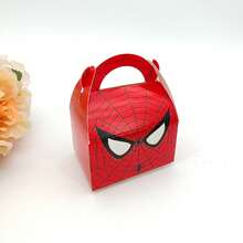 Disney 6 buah Kantong Kado Permen Pesta Ulang Tahun Bertema Spider-Man & Kotak Kado Lipat Portabel, Cocok Untuk Anak Laki-laki, Penuh Keseruan dan Kejutan (Model Acak) - MultiWarna - View 7