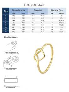 Charm-In Women's Gold-Plated Rings, Infinity Symbol / Hollow Heart / Love Letter Hollow Design, Simple Romantic Style, Suitable For Daily Wear And Dates, Sweet Jewelry Gift For Women - Gold - View 7