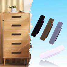 2pcs Self-Adhesive Door Handles, No-Drill Cabinet Drawer Pulls, Sticky Window Glass Sliding Door Handles, Home Kitchen Wardrobe Furniture Hardware Accessories - New Pull-out - View 2