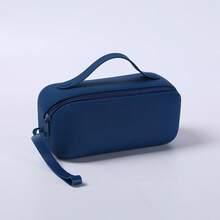 Silicone Cosmetic Bag With Handle And Wrist Strap, Portable Zipper Makeup Pouch, Multicolor Soft Silicone Travel Toiletry Organizer Bag, Reusable Washable Storage Case For Makeup Stationery Small Items - Multicolor - View 16