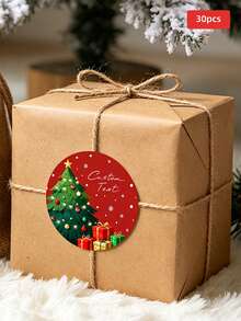 1/30/90/160 buah Stiker Bulat Elemen Natal yang Dapat Disesuaikan, Berbagai Ukuran, Sempurna untuk Undangan, Amplop, Toples, Baki Pajangan, Kotak Penyimpanan, Hadiah Ideal untuk Orang Tua, Teman, Pasangan, Tamu, Cocok untuk Natal, Pesta, Ulang Tahun, Hari Jadi - Multiwarna 1 - View 11