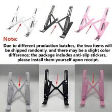 1pc Laptop Stand, Desktop Foldable Adjustable, Universal Portable Adjustable Tablet Stand, Suitable For All Laptops - Multicolor - View 8