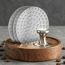 3pcs 51/53/58mm Espresso Powder Sieve, Includes Magnetic Pickup Tool And Storage Box, Suitable For Portafilter, Stainless Steel Reusable Filter, Prevents Channeling, Espresso Machine Replacement Accessories - Multicolor - View 1