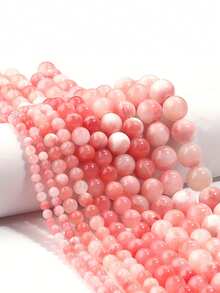 6/8/10mm Alxa Agate Natural Colorful Round Beads, For Jewelry Making DIY Necklace Bracelet Accessories - Multicolor - View 11