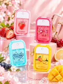 1pc 50ml Empty Refillable Fine Mist Spray Bottle With Silicone Sleeve And Keychain, Portable Travel Liquid Container, Leak-Proof Hand Sanitizer & Cosmetic Storage Bottle (Note: Bottle Only, Liquid Not Included) - Multicolor - View 2