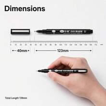 0.3mm Dual-Line Technical Drawing Pen, Specialized For Civil Engineering And Architectural Drawing, Also Suitable For Painting, Art, Sketching, Black Ink - Back To School - Multiple Styles - View 4
