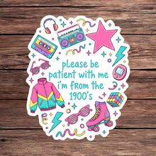 1PC Retro Style Slogan Decal Sticker, Millennial Humor Vinyl Sticker For Kindle Laptop, Waterproof Laptop Sticker For Water Bottle Journal Travel Case, Funny Nostalgic Gift For Friends Coworkers Sibling - Multicolor - View 3