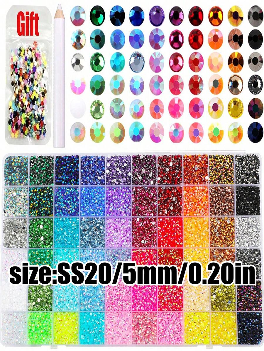 60 Colors Autumn & Fall Nail Charms Kit, Fall Nails Seasonal 3D Nail Art Decorations, DIY Embellishments For Manicure, Shoes, Water Bottles & Phone Case Decor - Multicolor - View 1